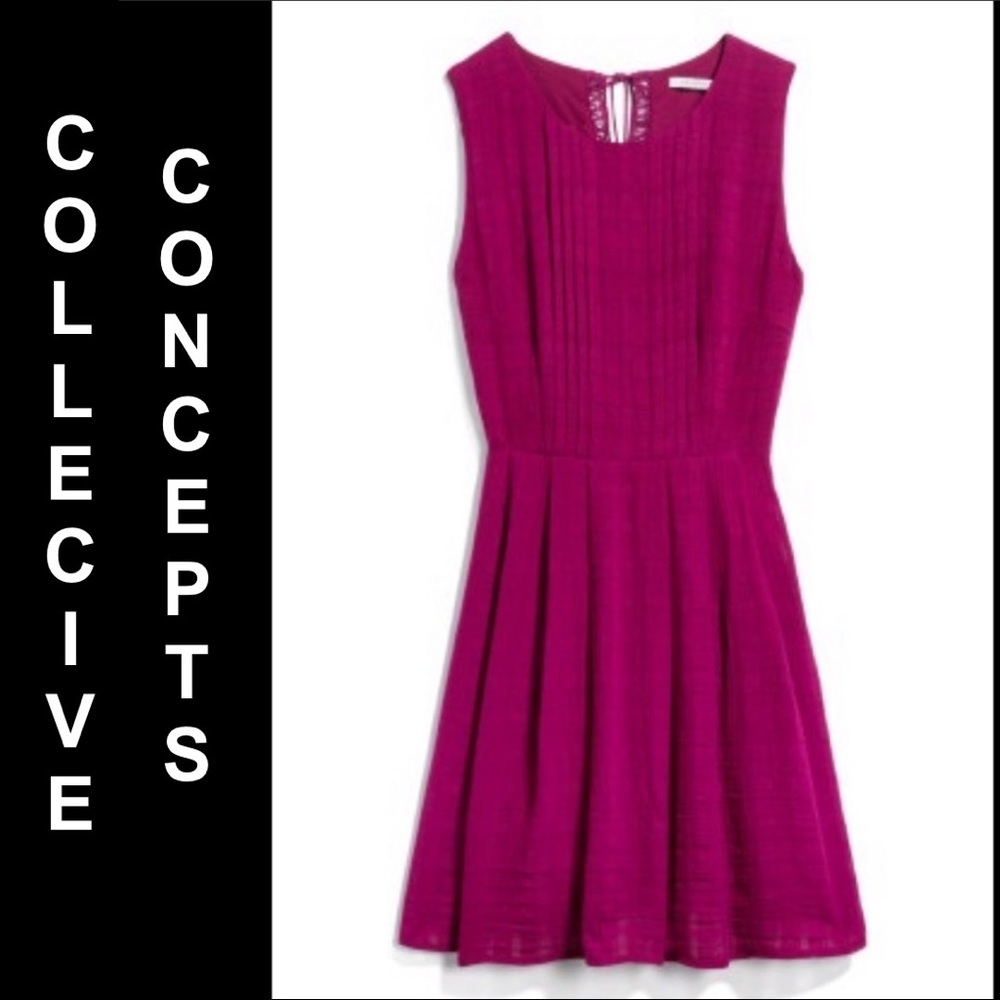 Collective Concepts Magenta Dress NWOT